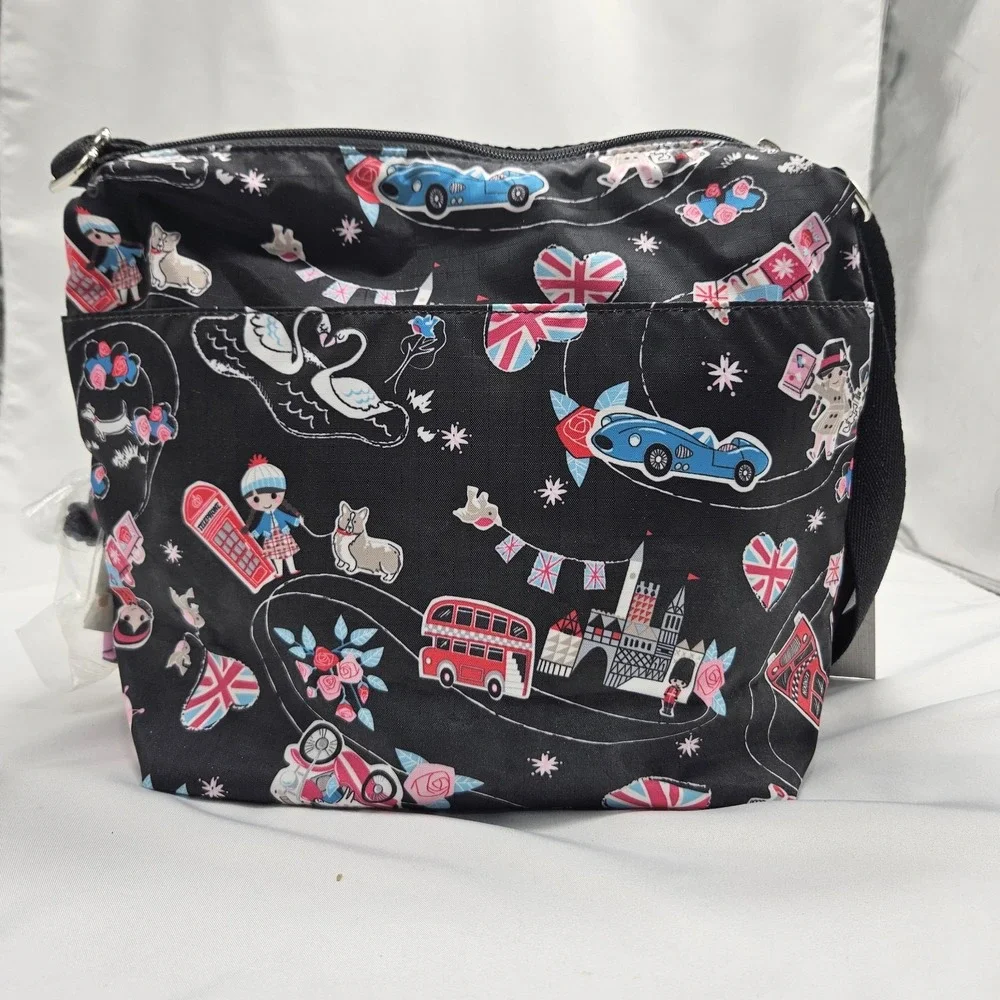 Disney LeSportsac Classic Hobo Sm World‎ Fancy That Uk With Charm And Sm Zip Bag